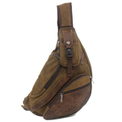 High Quality Canvas Men Messenger Chest Bag Cross