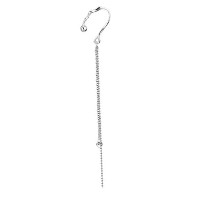 Ables Chic Solid 925 Silver Long Tassel Chain Alien