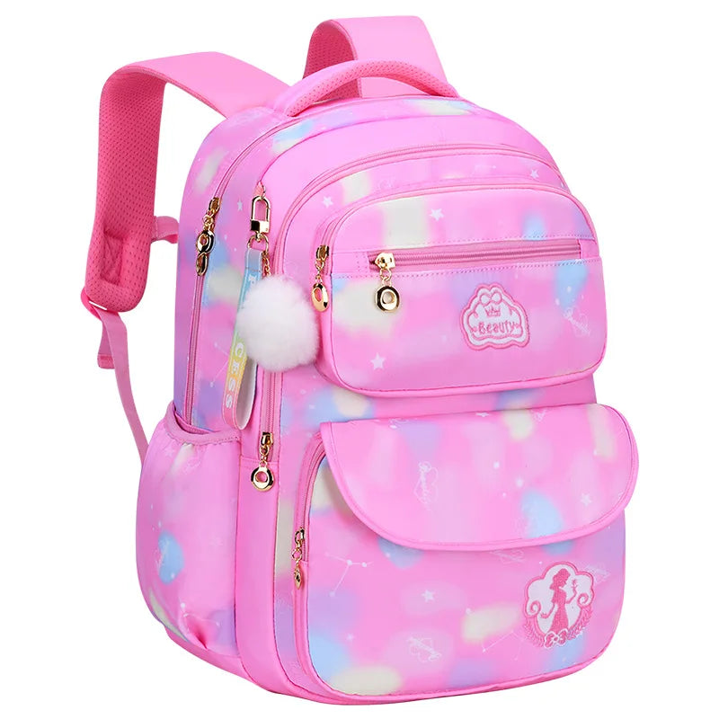 Girl Children Backpack School Bag Back Pack Pink for Kid Child